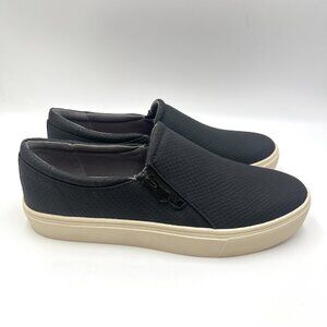 Dr Scholls Womens Size 9.5 Max Zip‎ Black Faux Snakeskin Sneakers Shoes